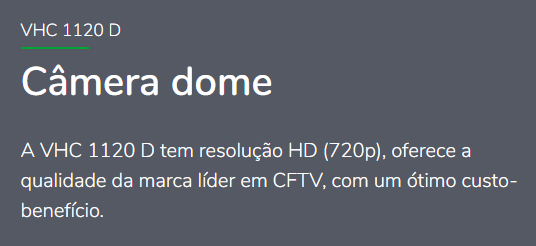 VHC 1120 D Câmera dome em resolução HD (720p) INTELBRAS - Secfort Sistemas | Distribuidor Autorizado Hikvision VHC 1120 D Câmera dome em resolução HD (720p) INTELBRAS - Imagem 3