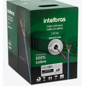 CABO UTP CMX 305M AZUL IMPACT LAN UTP CAT5E 4P INTELBRAS