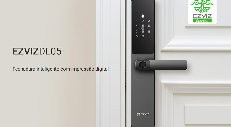 DL05-EZVIZ-FECHADURA INTELIGENTE COM APLICATIVO IP66 - Secfort Sistemas | Distribuidor Autorizado Hikvision DL05-EZVIZ-FECHADURA INTELIGENTE COM APLICATIVO IP66