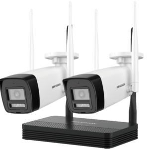 Kit NVS e 2 Câmeras Bullet Wi-Fi 2MP Hikvision Easylink DS-J142I NKS422W0H